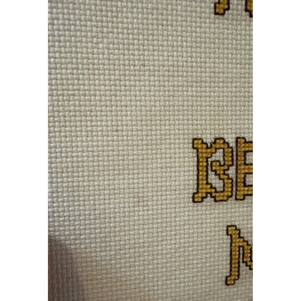 VTG Have a Berry‎ Nice Day Strawberry Floral Cross Stitch Wall Art 10x8